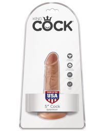 King Cock 5 Inch Cock - Tan