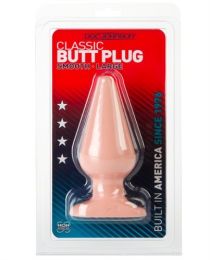 Classic Butt Plug Smooth - Large - White