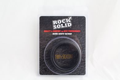 Rock Solid Silicone Black C Ring - 1.75 Inches
