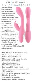 Eve's Rechargeable Slimline Rabbit - Pink