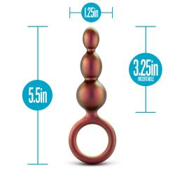 Anal Adventures Matrix - Beaded Loop Plug - Copper